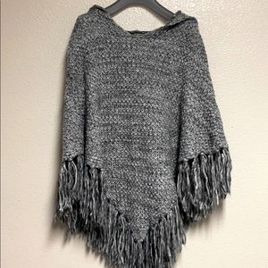 Topshop Hooded Cape Sweater